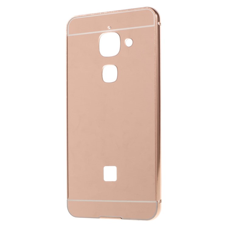 Slide-on Metal Frame Acrylic Back Shell for LeEco Le Max 2 - Rose Gold-2