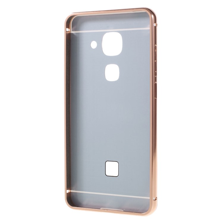 Slide-on Metal Frame Acrylic Back Shell for LeEco Le Max 2 - Rose Gold-3