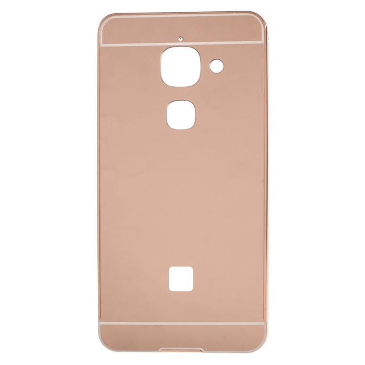 Slide-on Metal Frame Acrylic Back Shell for LeEco Le Max 2 - Rose Gold-4