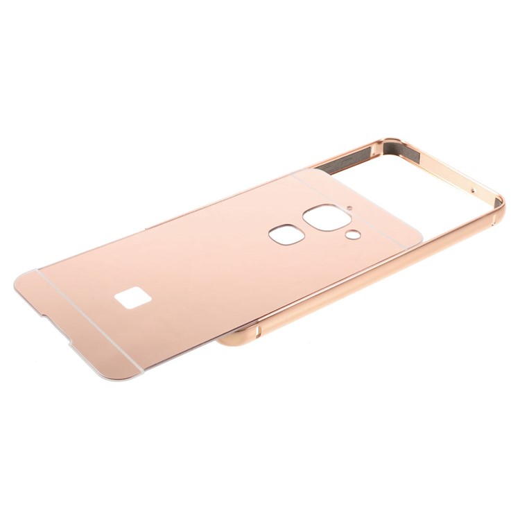 Slide-on Metal Frame Acrylic Back Shell for LeEco Le Max 2 - Rose Gold-7
