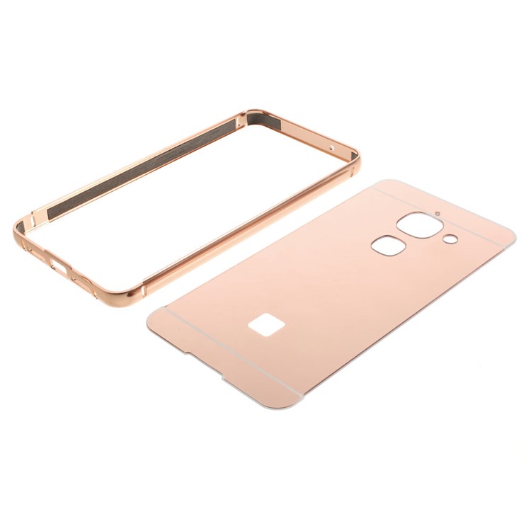 Slide-on Metal Frame Acrylic Back Shell for LeEco Le Max 2 - Rose Gold-8
