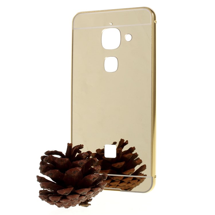 Sliding Metal Frame Acrylic Back Phone Case for LeEco Le Max 2 - Gold-1