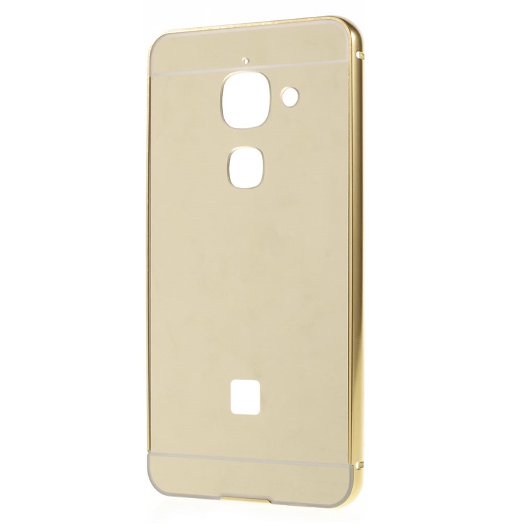 Sliding Metal Frame Acrylic Back Phone Case for LeEco Le Max 2 - Gold-2