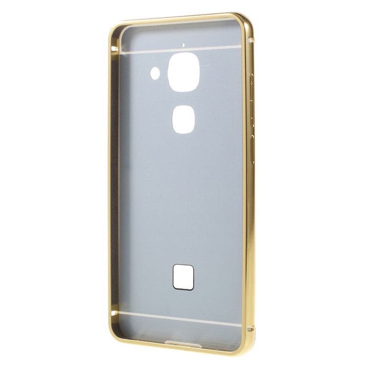 Sliding Metal Frame Acrylic Back Phone Case for LeEco Le Max 2 - Gold-3