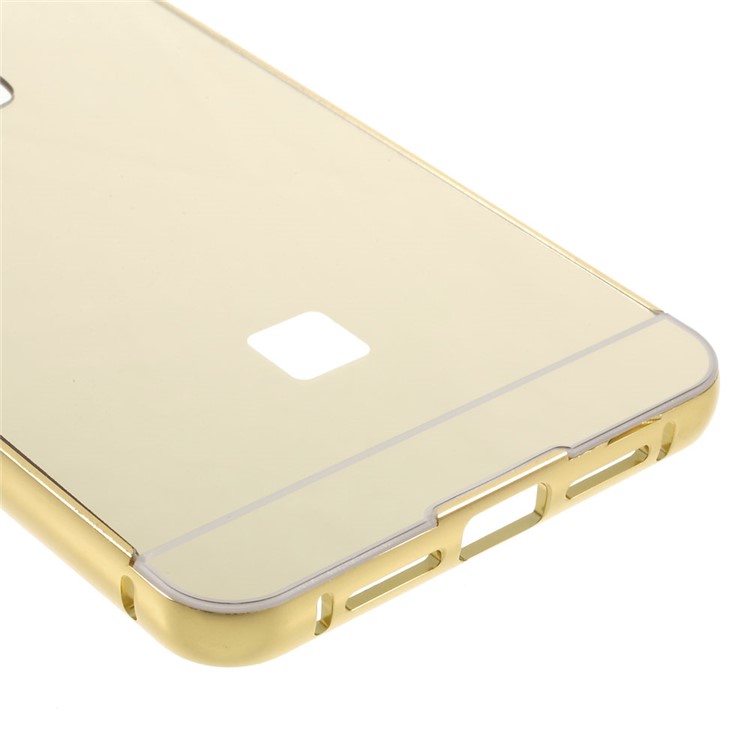 Sliding Metal Frame Acrylic Back Phone Case for LeEco Le Max 2 - Gold-6