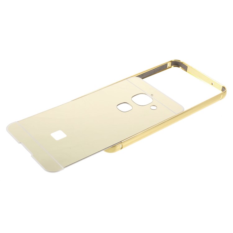 Sliding Metal Frame Acrylic Back Phone Case for LeEco Le Max 2 - Gold-7