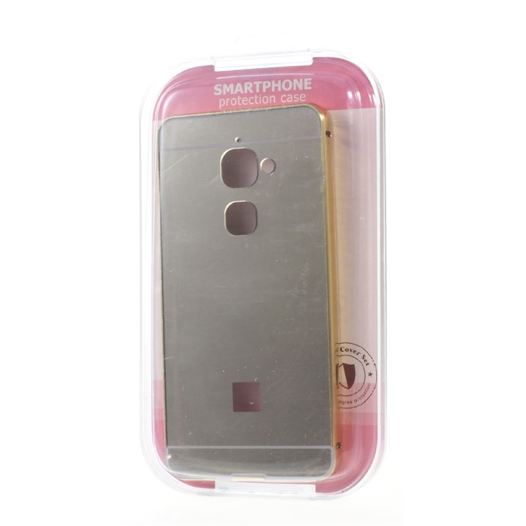 Aluminum Alloy Acrylic Hybrid Phone Case for LeTV Le 2/Le 2 Pro - Gold-6