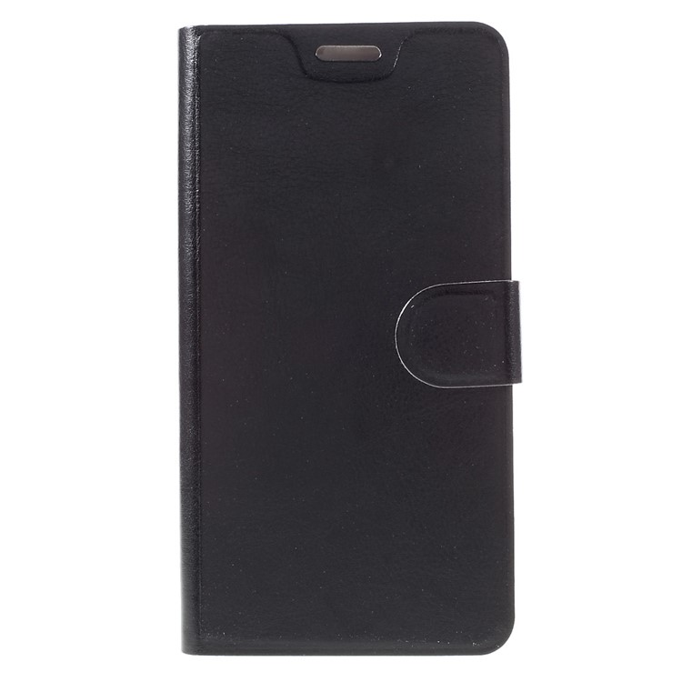 Crazy Horse Leather Case Stand Card Holder for LeEco Le Max 2 - Black-3