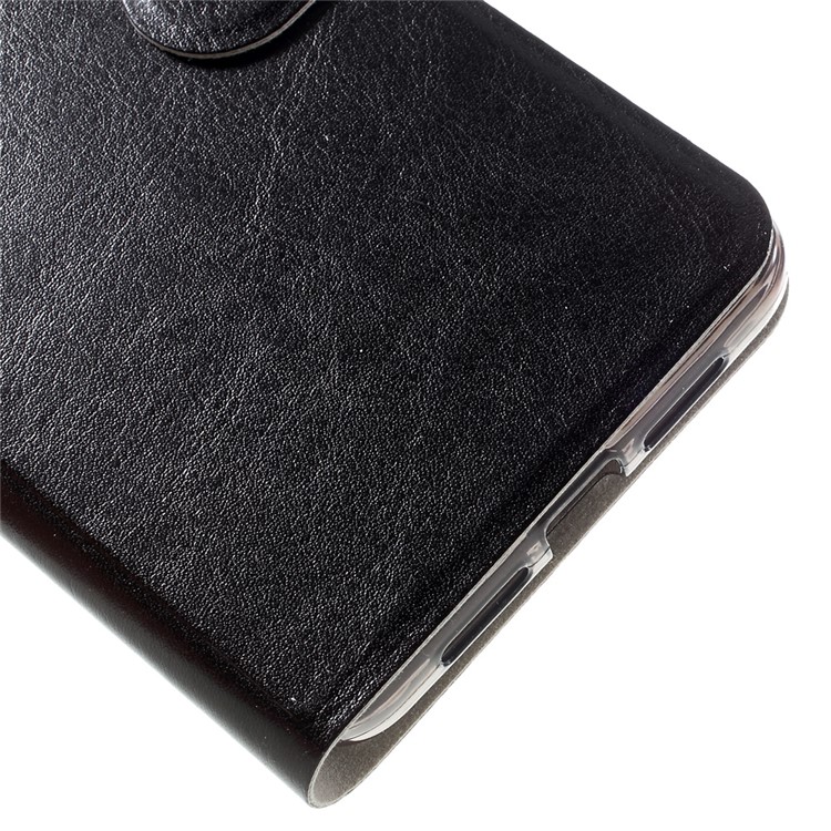 Crazy Horse Leather Case Stand Card Holder for LeEco Le Max 2 - Black-9