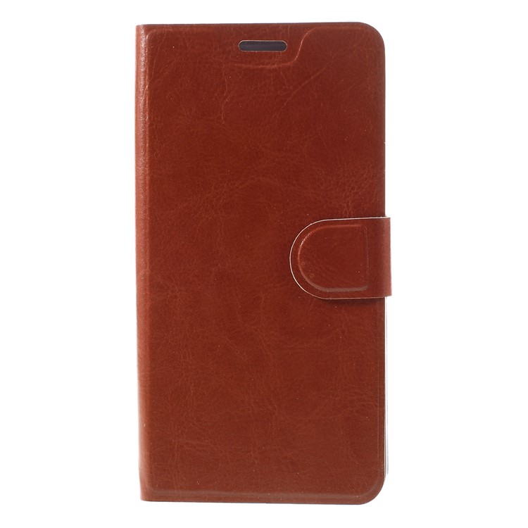Crazy Horse PU Leather Case Stand for LeEco Le Max 2 - Brown-3
