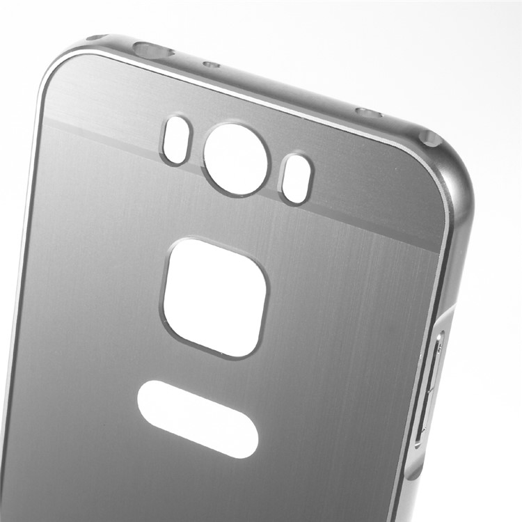Metal Frame + Brushed Acrylic Back Case for Gigaset ME - Silver-3