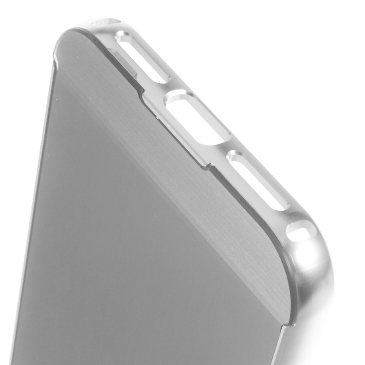 Metal Frame + Brushed Acrylic Back Case for Gigaset ME - Silver-4