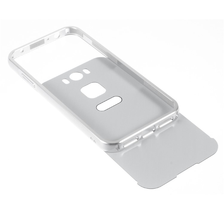 Metal Frame + Brushed Acrylic Back Case for Gigaset ME - Silver-5