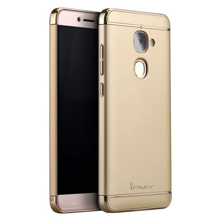IPAKY Stylish Form-fitting Plastic Hard Phone Cover for LeTV Le 2/Le 2 Pro - Gold-1
