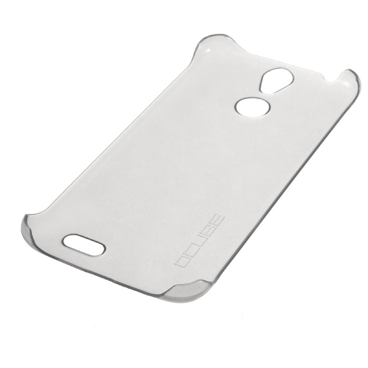 See-through Slim Plastic Hard Phone Cover for Vernee Thor - Grey-4