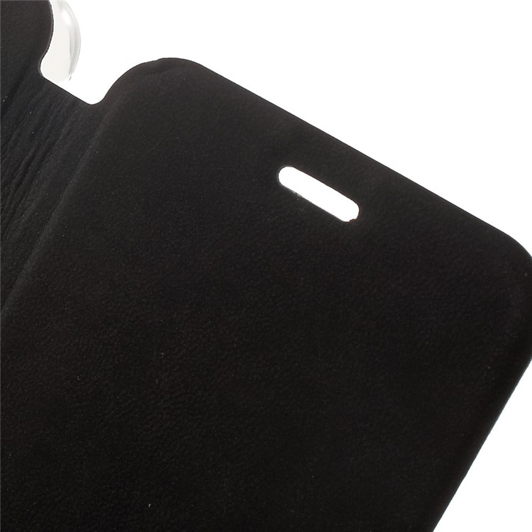 Slim Leather Flip Stand Case for Vernee Thor Uber - Black-5