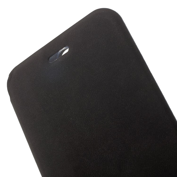 Slim Leather Flip Stand Case for Vernee Thor Uber - Black-6