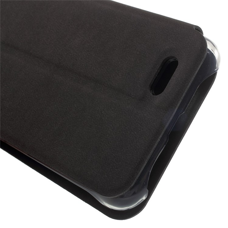 Slim Leather Flip Stand Case for Vernee Thor Uber - Black-7