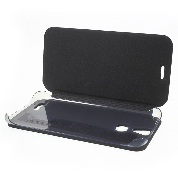 Slim Leather Flip Stand Case for Vernee Thor Uber - Black-8