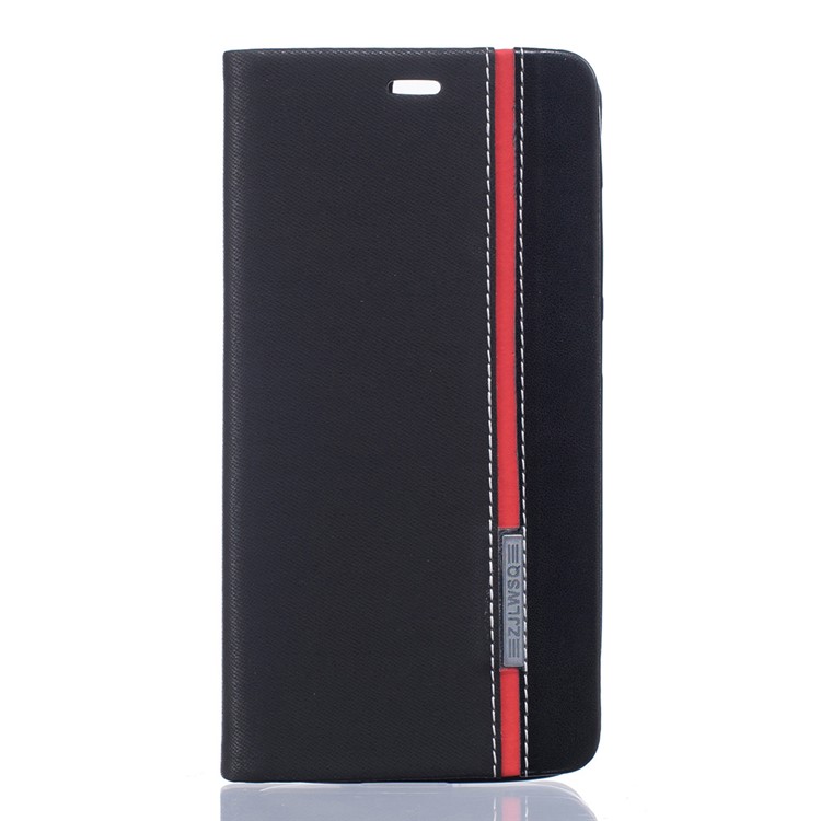 Two-color Stand Leather Case for Elephone P8000 with Card Slot - Black-1