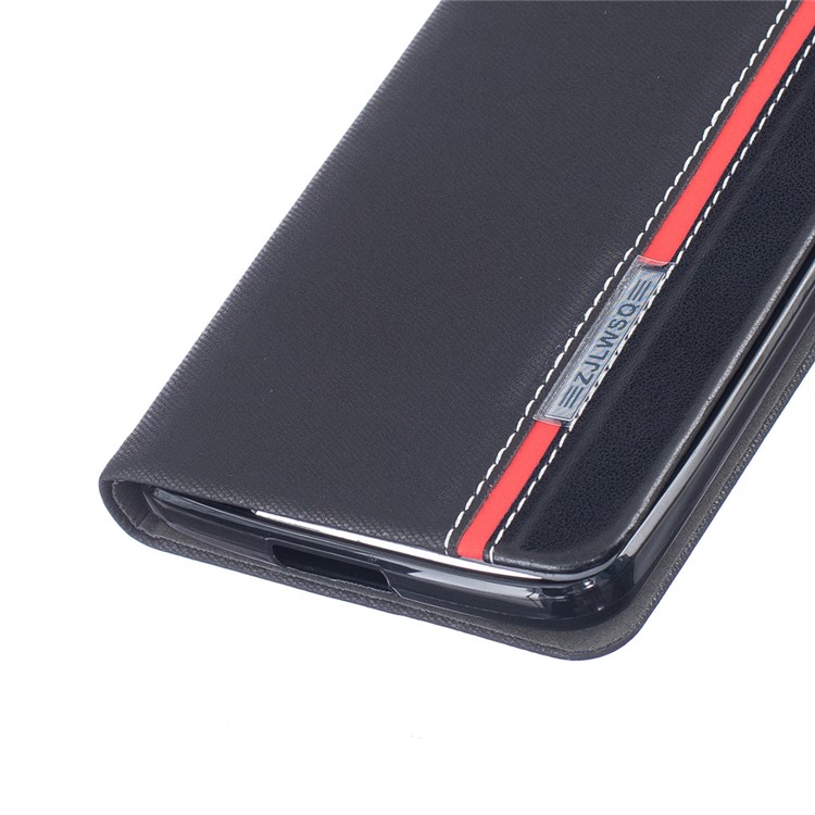 Two-color Stand Leather Case for Elephone P8000 with Card Slot - Black-6