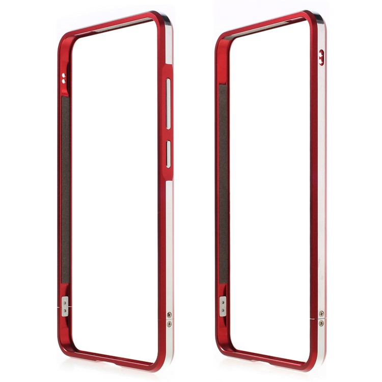 Aluminum Alloy Bumper Shell for LeEco Le Max 2 with Strap + Screw Kit - Red-1