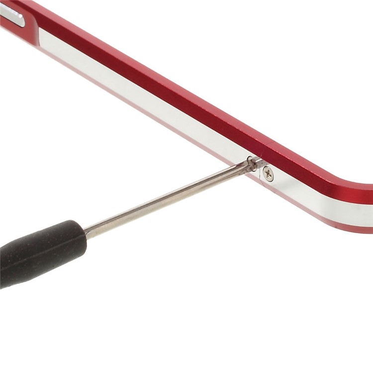 Aluminum Alloy Bumper Shell for LeEco Le Max 2 with Strap + Screw Kit - Red-7