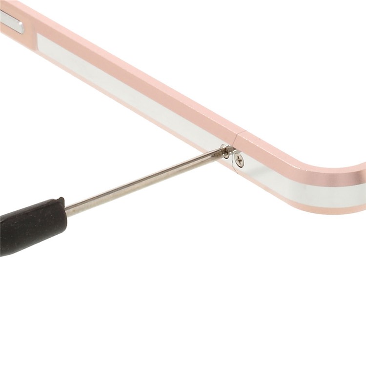 Aluminum Alloy Bumper Shell Cover for LeEco Le Max 2 with Strap + Screw Kit - Rose Gold-7