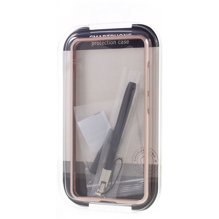Aluminum Alloy Bumper Phone Case for LeEco Le Max 2 with Strap + Screw Kit - Champagne Gold-10