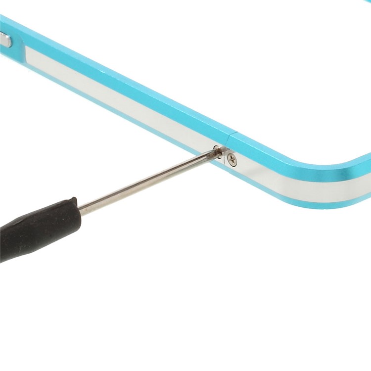Aluminum Alloy Bumper Protector Cover for LeEco Le Max 2 with Strap + Screw Kit - Blue-7