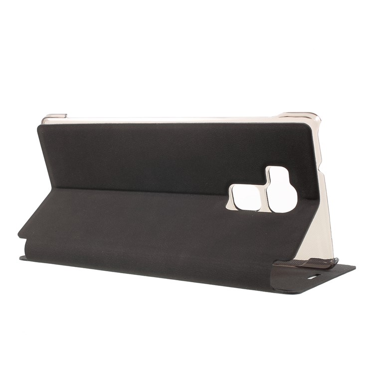 PU Leather Folio Phone Case for Vernee Apollo Lite - Black-3