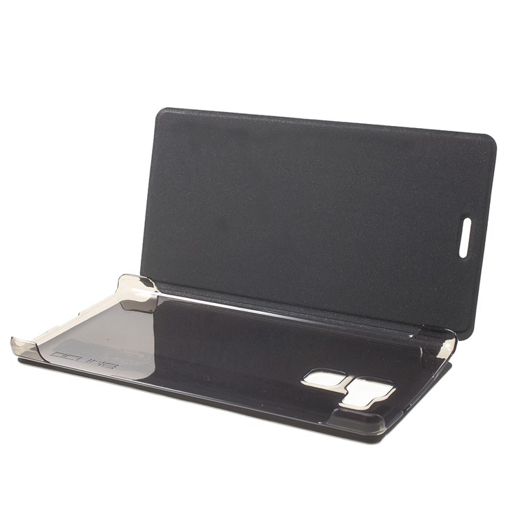 PU Leather Folio Phone Case for Vernee Apollo Lite - Black-5