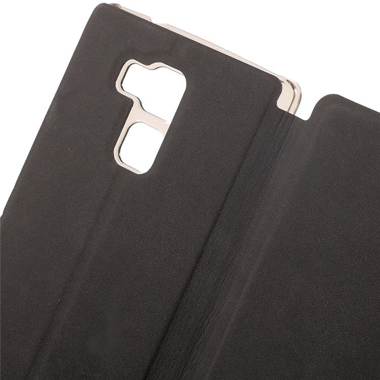 PU Leather Folio Phone Case for Vernee Apollo Lite - Black-6