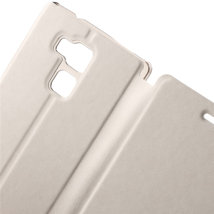 PU Leather Folio Protective Cover for Vernee Apollo Lite - White-6