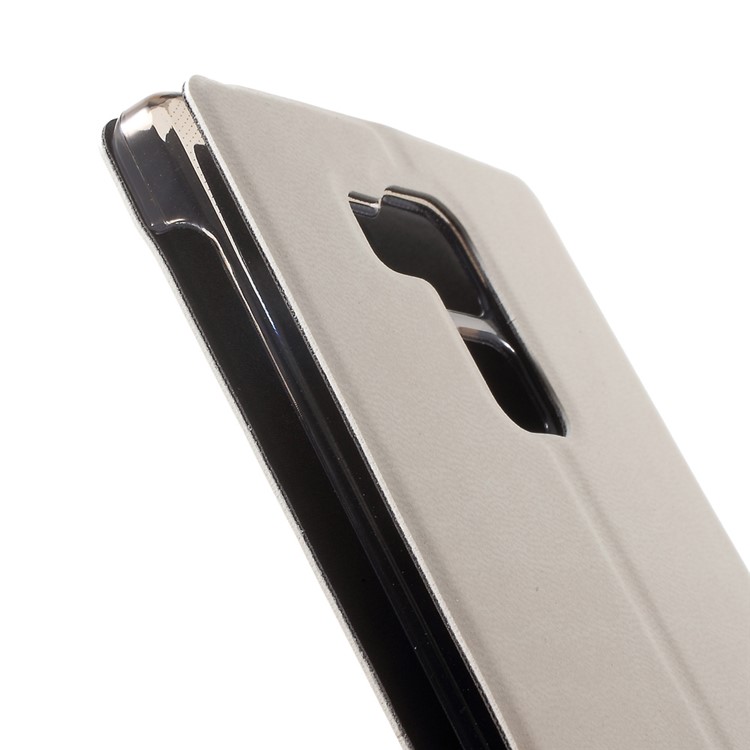 PU Leather Folio Protective Cover for Vernee Apollo Lite - White-7