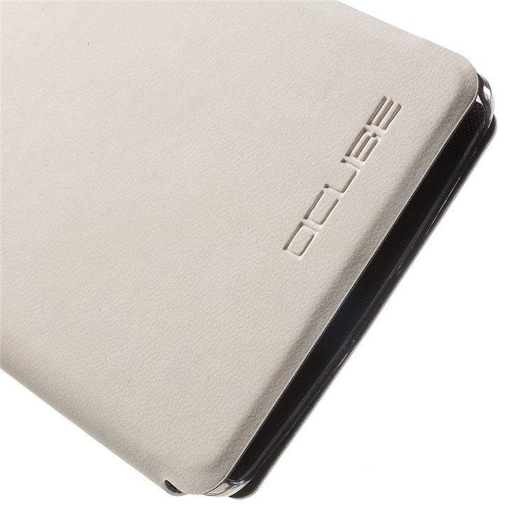 PU Leather Folio Protective Cover for Vernee Apollo Lite - White-8