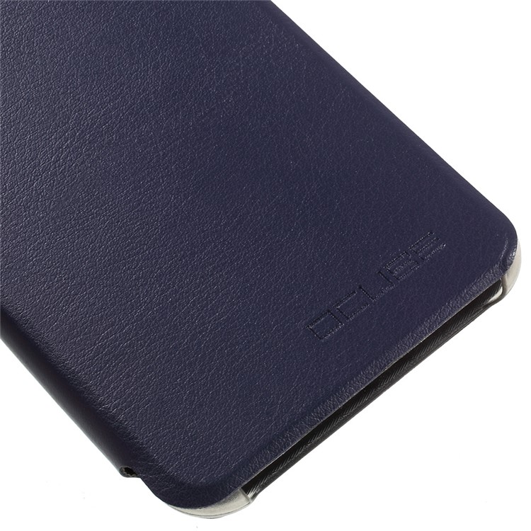 For Oukitel U7 Plus Litchi Texture PU Leather Phone Shell - Dark Blue-7