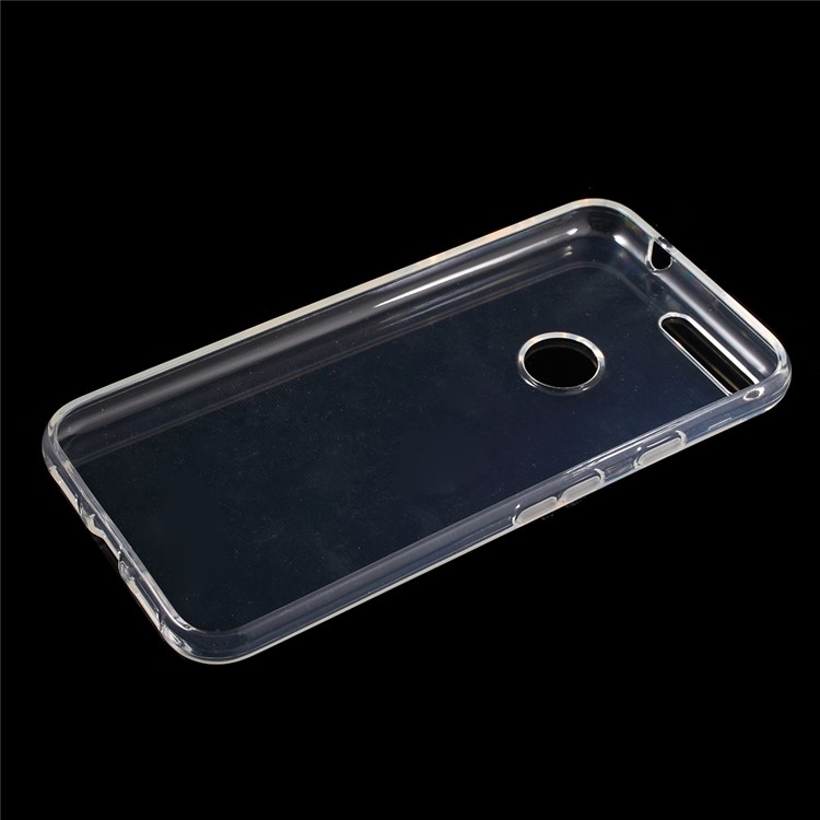 Glossy Soft TPU Case Cover for Google Pixel XL - Transparent-2