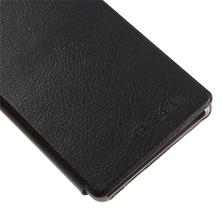 Litchi Texture Leather Flip Stand Case for Oukitel C4 - Black-7