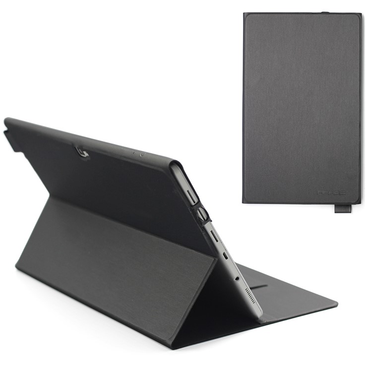 Flip Leather Card Holder Stand Case for Cube Talk 11 - Black-1