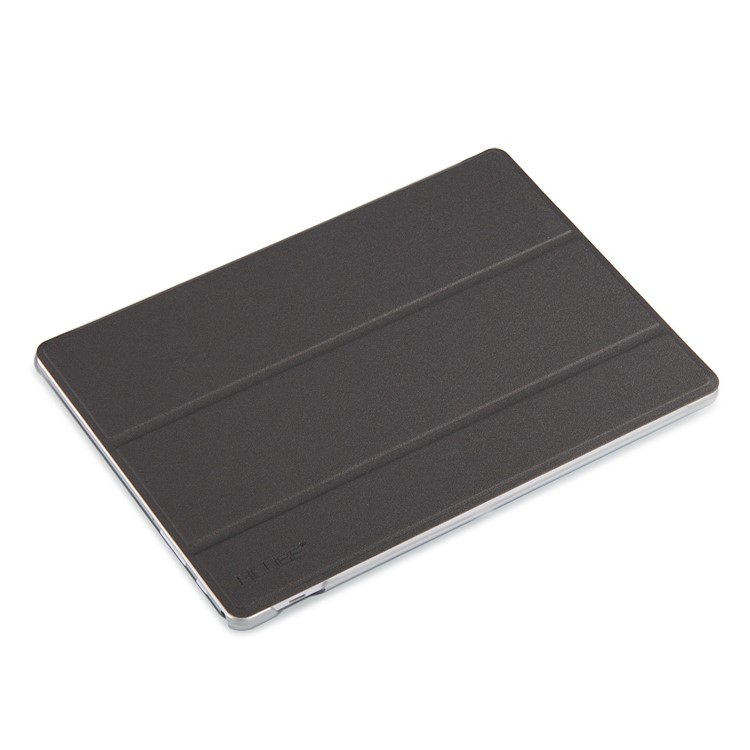 Leather Tri-fold Card Holder Stand Case for Cube U63 - Black-1