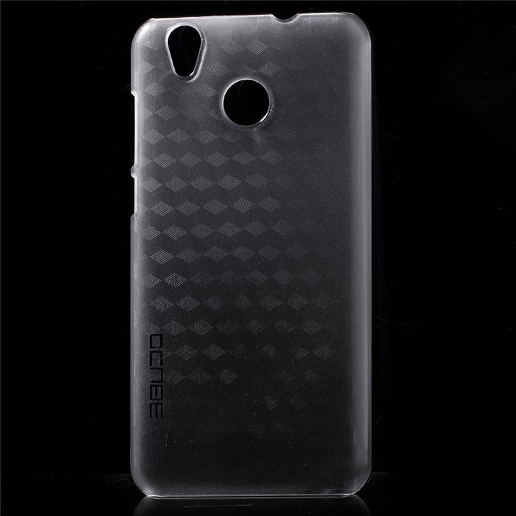 Matte 3D Hexagon PC Hard Cover Case for Oukitel K7000 - Transparent-1