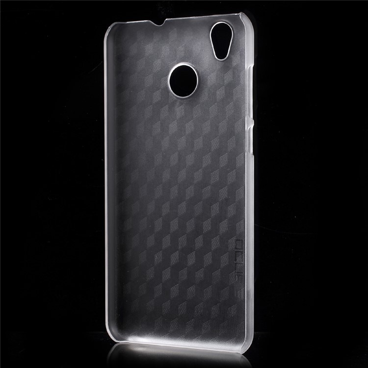Matte 3D Hexagon PC Hard Cover Case for Oukitel K7000 - Transparent-2