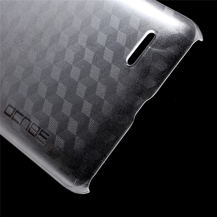 Matte 3D Hexagon PC Hard Phone Case for Leagoo M5 Plus - Transparent-4
