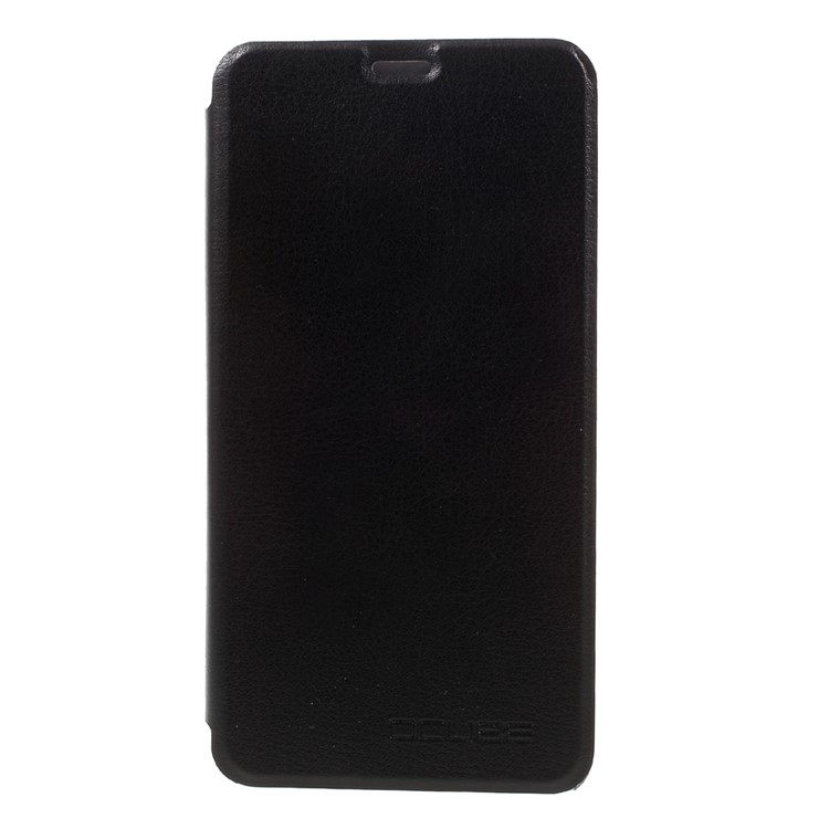 OCUBE Leather Flip Stand Phone Case for Leagoo M5 Plus - Black-3