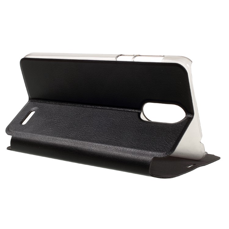 OCUBE Leather Flip Stand Phone Case for Leagoo M5 Plus - Black-5