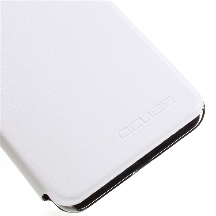 OCUBE Leather Stand Mobile Cover for Leagoo M5 Plus - White-7