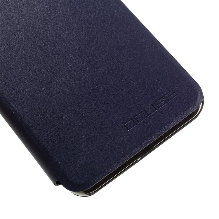 OCUBE Leather Flip Case Stand Cover for Leagoo M5 Plus - Dark Blue-7