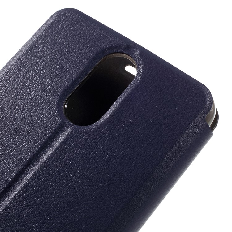 OCUBE Leather Flip Case Stand Cover for Leagoo M5 Plus - Dark Blue-8