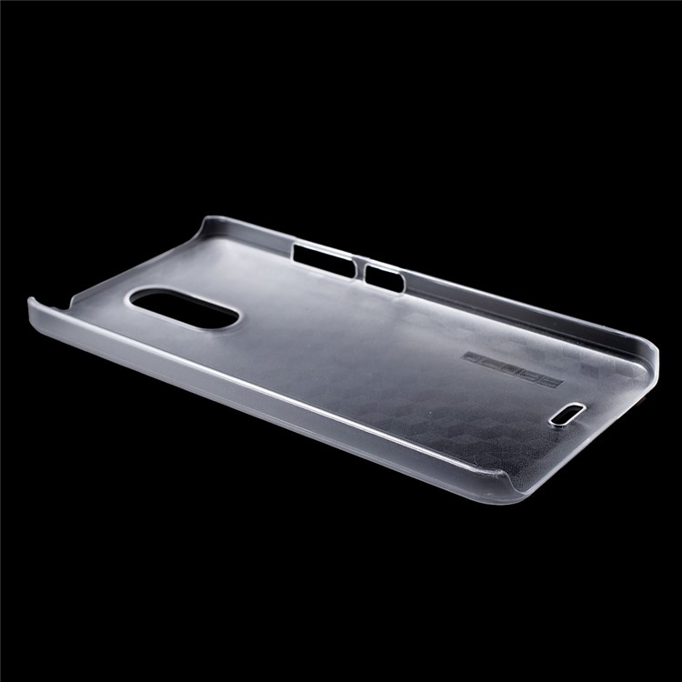 3D Hexagon Matte PC Hard Cover Case for Ulefone Metal - Transparent-3